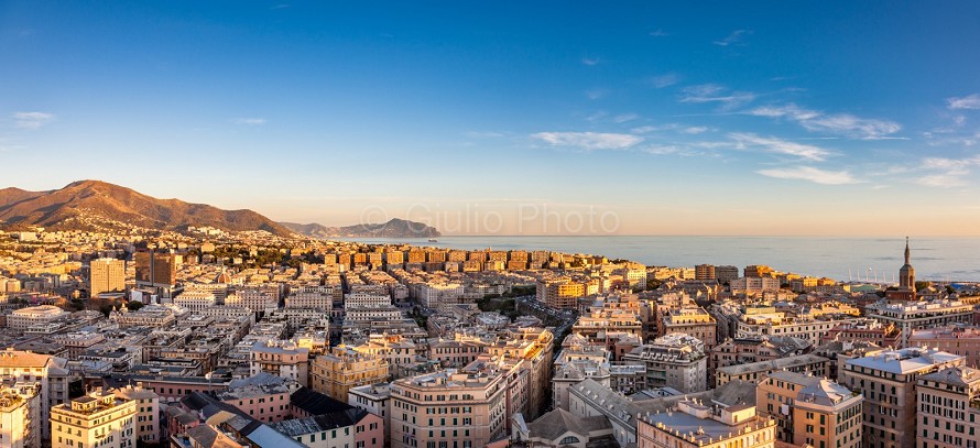 tramonto genova | riviera di levante | liguria | genova immagini | foto di genova dall'alto |
